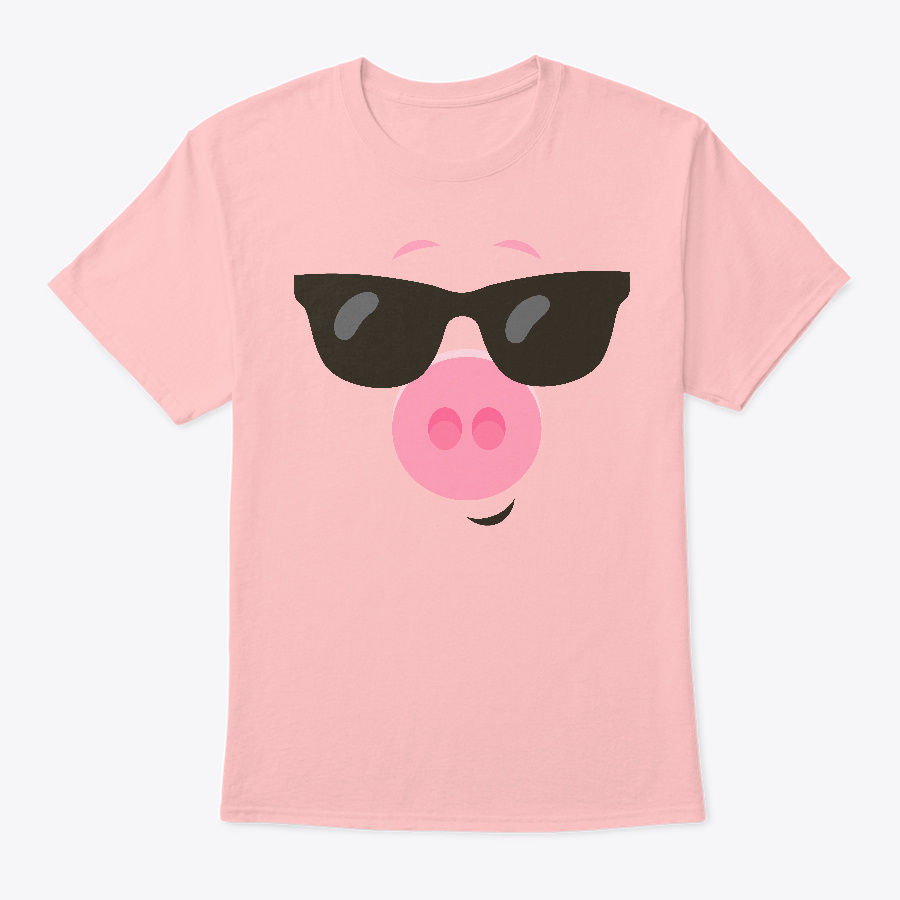 Sunglasses Pig Emoji Face Unisex Tshirt