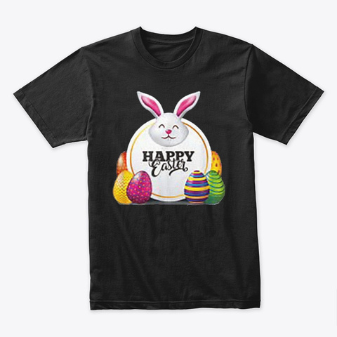 Happy Easter T Shirt 2021 Black T-Shirt Front