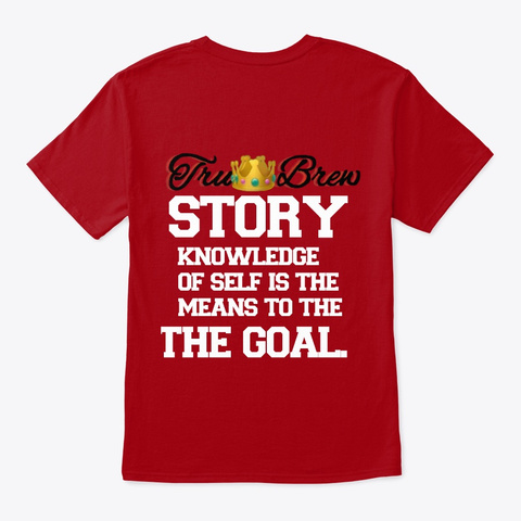 "Tru Brew Visual Story Line Edition" Deep Red T-Shirt Back