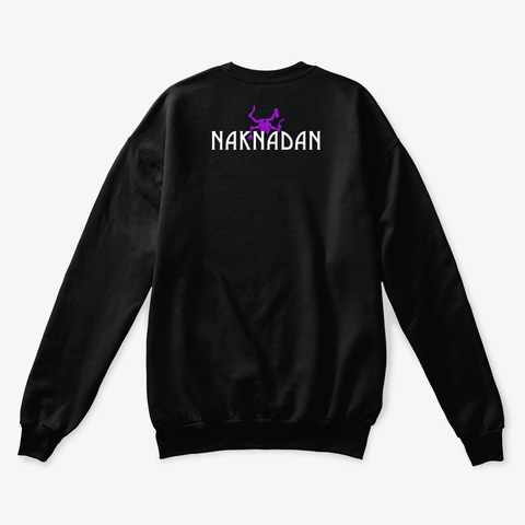 Naknadan Destroyer Crew Neck Black Camiseta Back