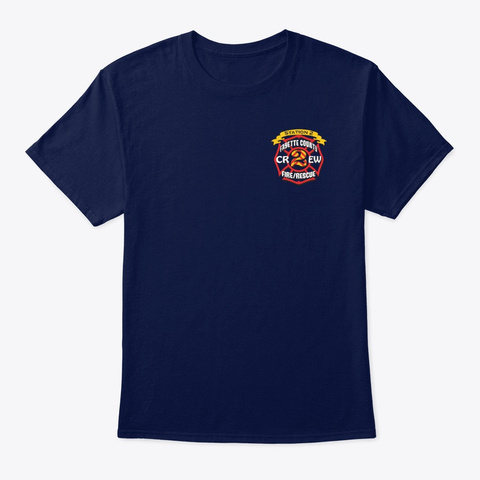 Fayette County Fire Station 2 Apparel Navy T-Shirt Front
