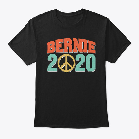 Bernie Sanders 2020 Vintage Gifts Black Camiseta Front