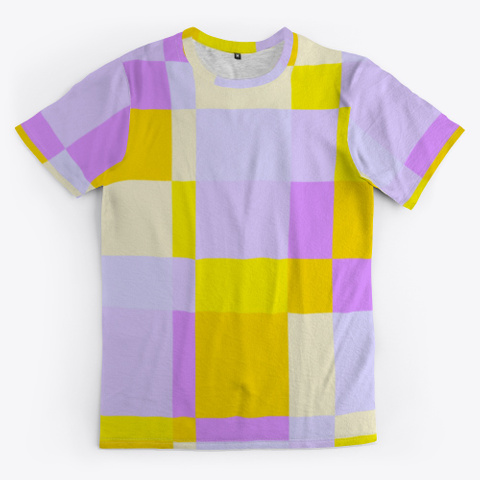 Abstract Pixel Patchwork Pattern Art Standard Camiseta Front