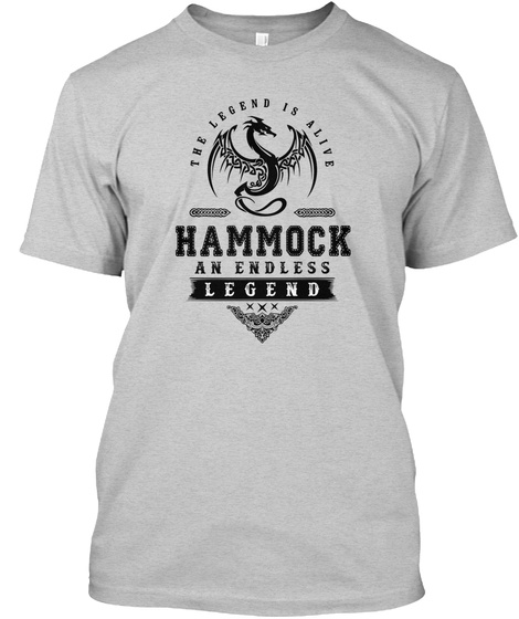 The Legend Is Alive Hammock An Endless Legend Light Steel T-Shirt Front