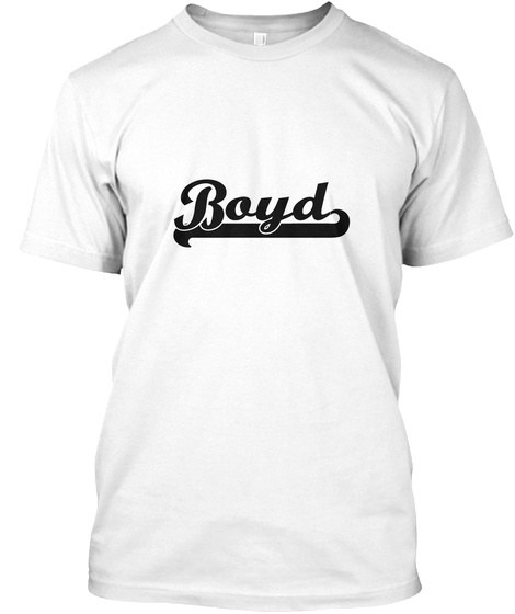 Boyd White T-Shirt Front