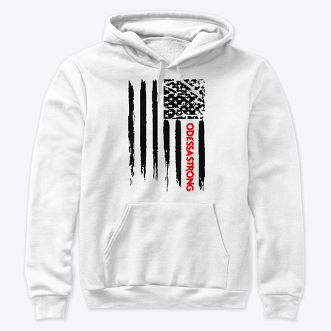 Odessa Strong   100% Proceeds To Victims White Maglietta Front