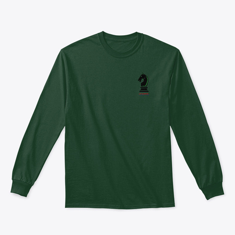 New Paladin Logo Long Sleeve Forest Green T-Shirt Front