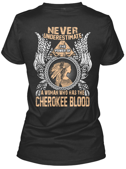Cherokee T Shirt Black T-Shirt Back