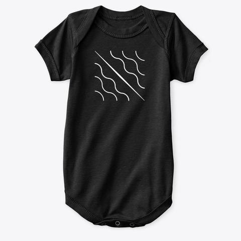 Onesie: Chladni Plate Black T-Shirt Front