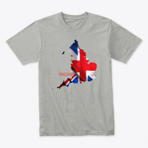 England Wave T Shirt Light Grey T-Shirt Front