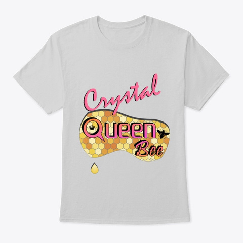 Crystal Queen Bee Light Steel T-Shirt Front