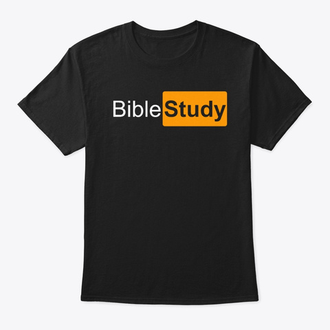 Bible Study Black T-Shirt Front