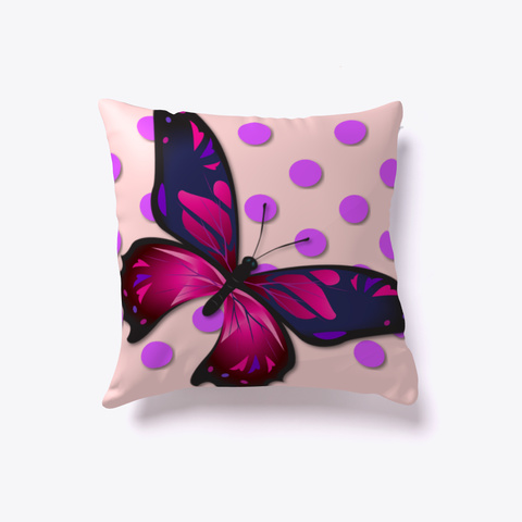 Special Purple And Pink Butterfly Pillow White Camiseta Front