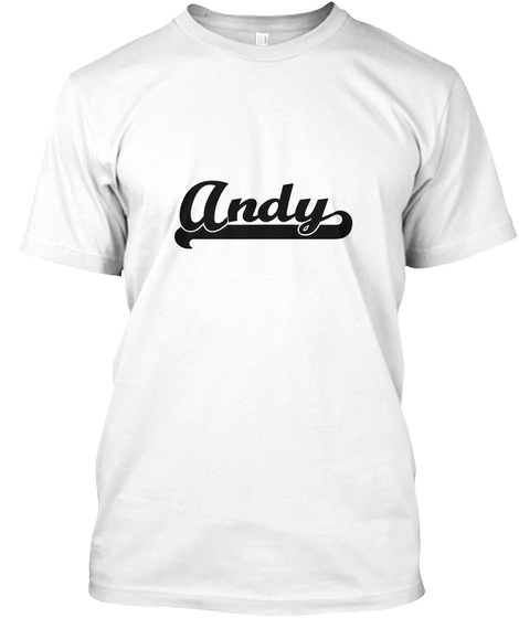 Andy White T-Shirt Front