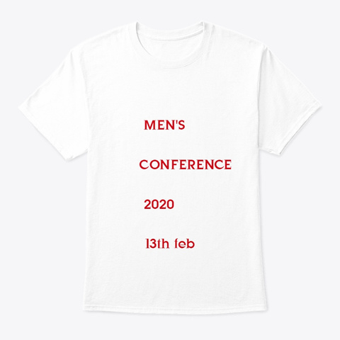 Men's Conference White T-Shirt Front