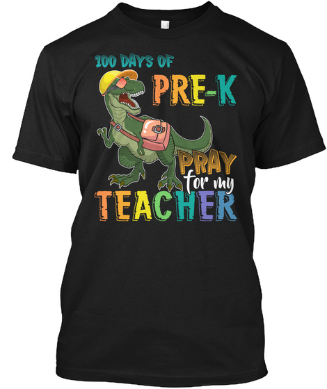 100 Days of Pre-K Grade Dinosaur Unisex Tshirt