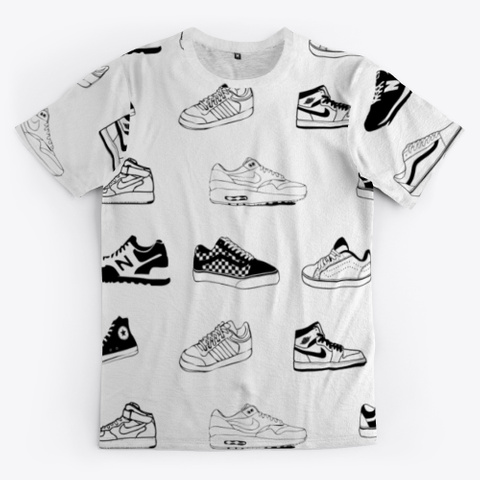 Old School 80s Sneaker A Standard T-Shirt Front