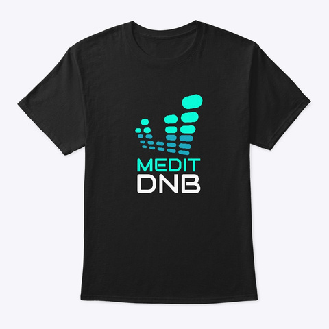 Medit Dnb Greece Drum And Bass Black T-Shirt Front