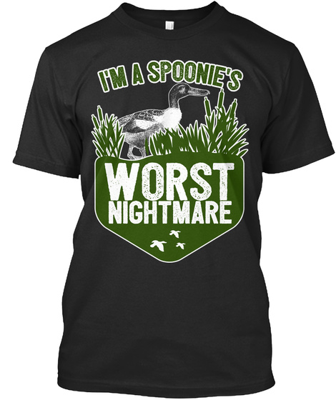 Im A Spoonies Worst Nightmare Black T-Shirt Front