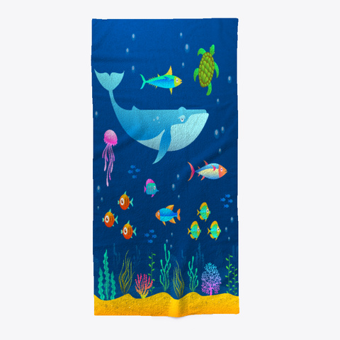 Sea Animal Summer Beach Towel Standard Camiseta Front