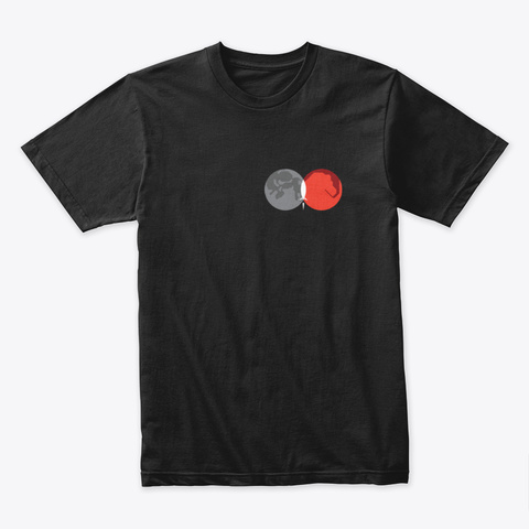 From Moon To Mars 🚀 #Sfsf Black T-Shirt Front
