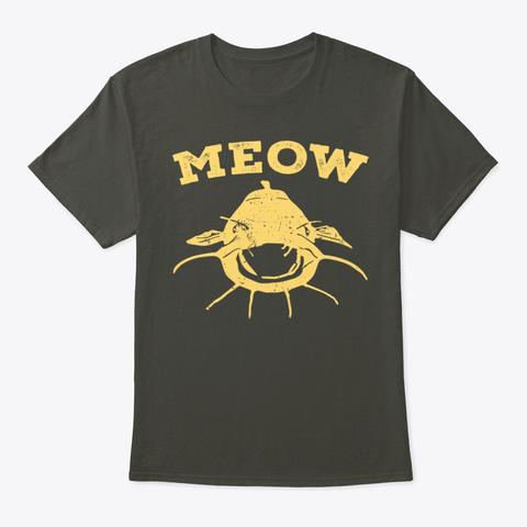 Catfish Fishing Fisherman Meow Catfish Smoke Gray T-Shirt Front