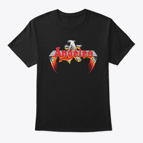 Angeles Merchandise Black T-Shirt Front