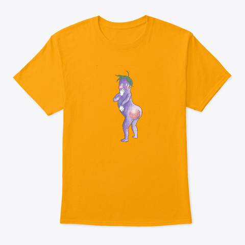 Eggplanty Gold T-Shirt Front