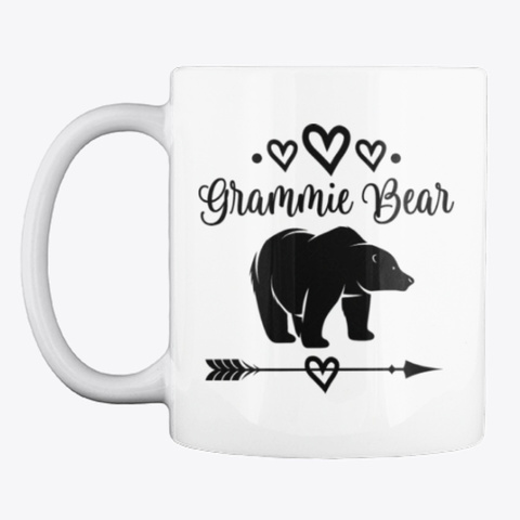 Grammie Bear Grandmother Gift Mug White T-Shirt Front