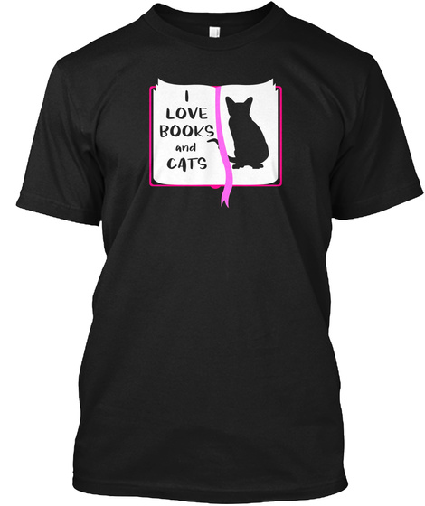 I Love Books And Cats Reading Bookworm Lovers T-shirt