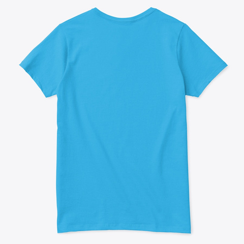 Clean Sign Language Aquatic Blue  T-Shirt Back