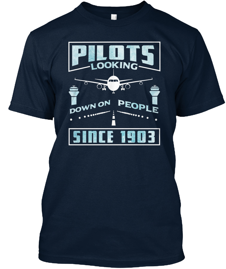 Pilot T Shirts Pilots Looking Down Unisex Tshirt