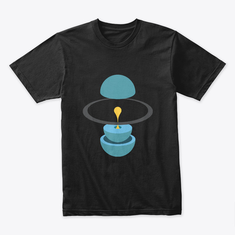 Layers: Uranus 🚀 #Sfsf Black T-Shirt Front
