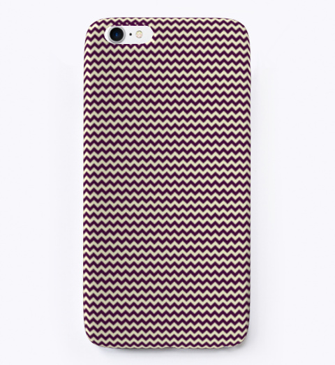 Purple Chevron Cell Phone Case Standard T-Shirt Front