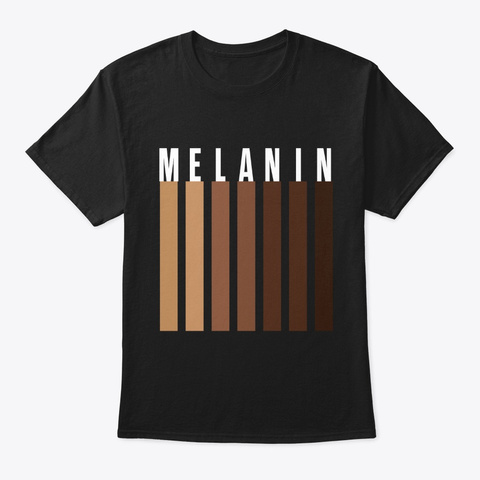 Melanin Shades Black Pride T Shirt Black Kaos Front