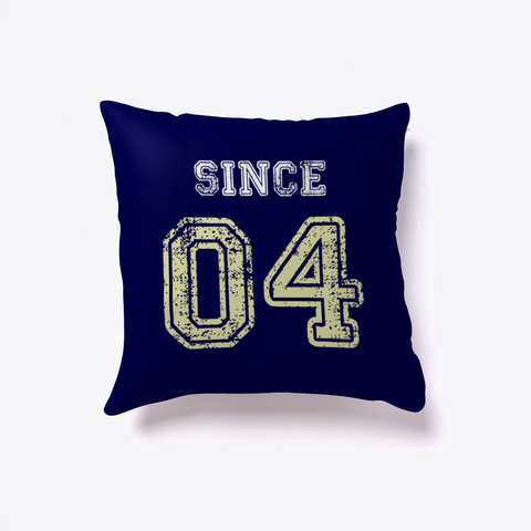 Together Since 2004 Couple Sleep Pillow Dark Navy T-Shirt Front