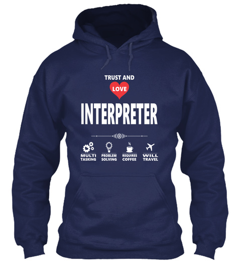 Interpreter Navy T-Shirt Front