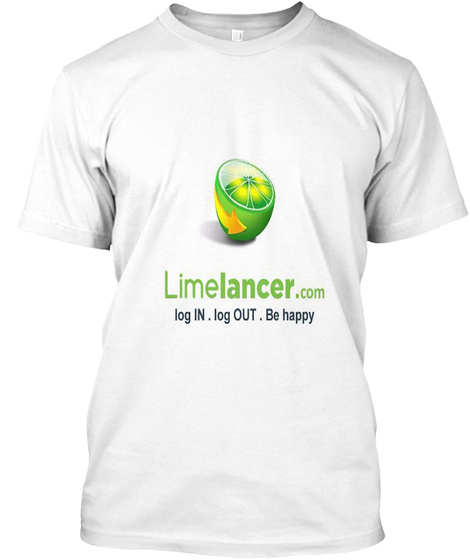 Limelancer White T-Shirt Front