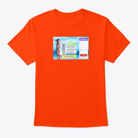 Nutriverse Keto Reviews Orange T-Shirt Front