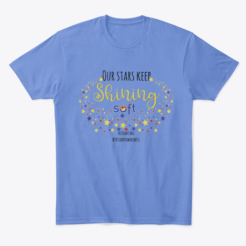 2020 Soft Trisomy Awareness Shirt Heathered Royal  Camiseta Front