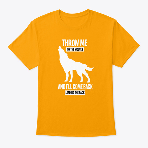 Wolf Pack Gold T-Shirt Front