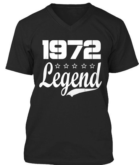 1972 Legend Black T-Shirt Front