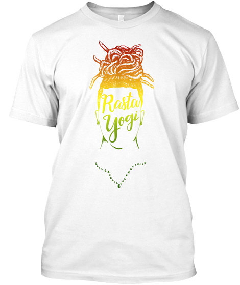 Rasta Yogi White T-Shirt Front