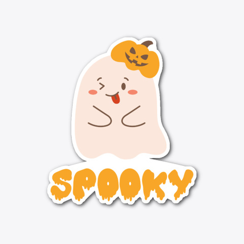 Cute Halloween Spooky Ghost  Standard T-Shirt Front