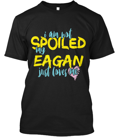 Eagan
 Black T-Shirt Front