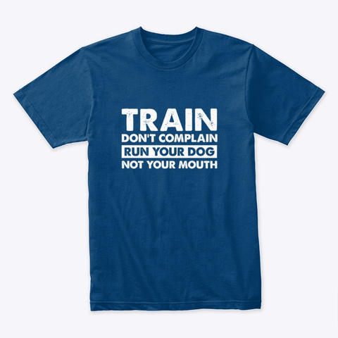Best Seller | Run Your Dog | Tdhs Cool Blue T-Shirt Front
