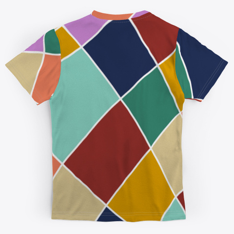 Abstract Colorful Minimal Art Style Standard T-Shirt Back