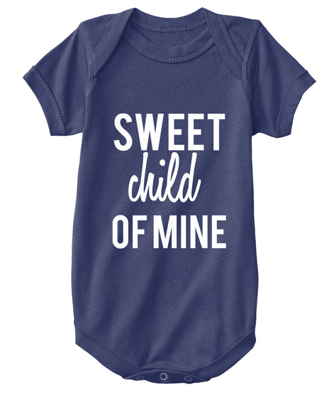 Sweet Child Of Mine Navy  T-Shirt Front