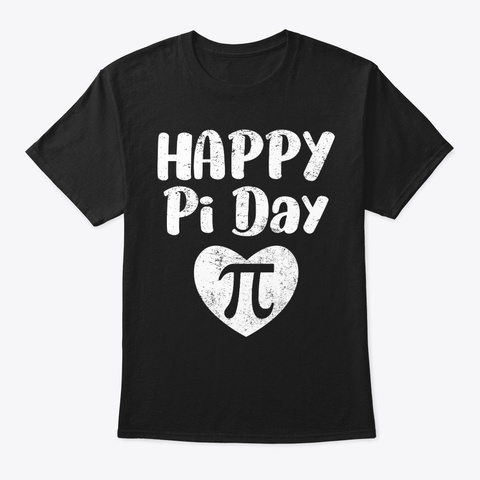 Pi Day Math Equation Math Teacher Gifts Black T-Shirt Front