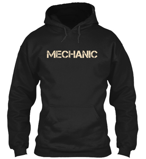 Mechanic Black T-Shirt Front